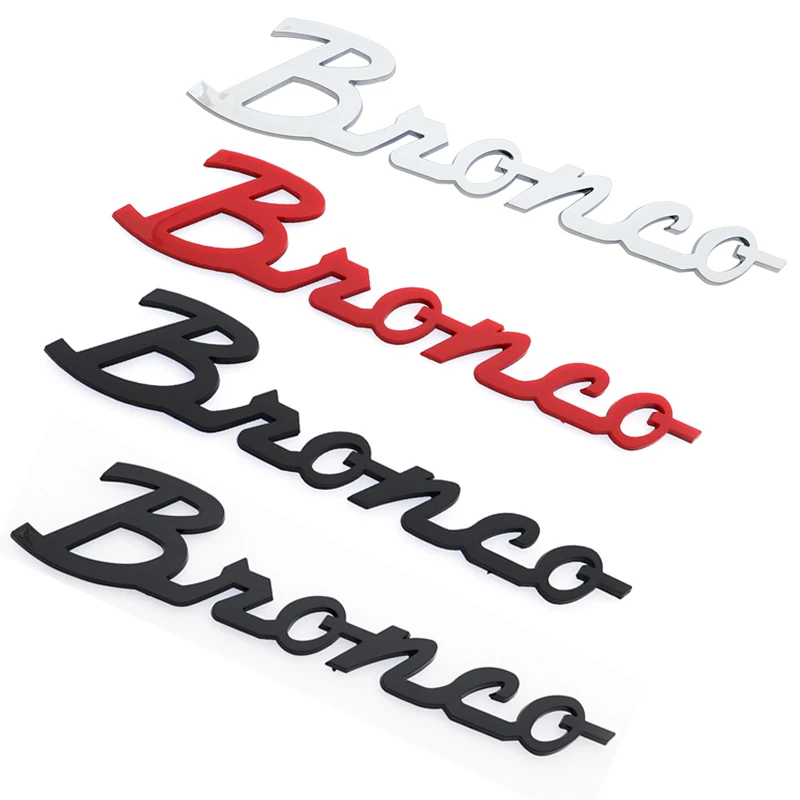 1 Pz 3D Bronco Car Logo Fender Side Sticker Paraurti Posteriore Coda Porta Tronco Adesivo Auto Emblema Posteriore Sticker Styling Accessori