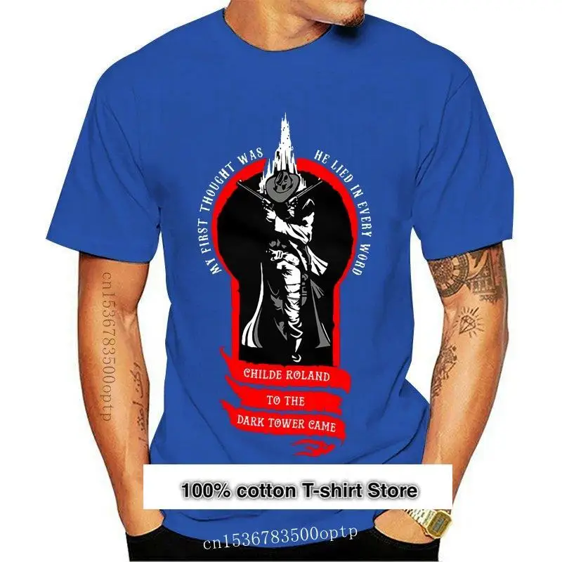 Camiseta De Gunslinger De Roland To The Dark Tower, Camisa De Stephen King, Novedad
