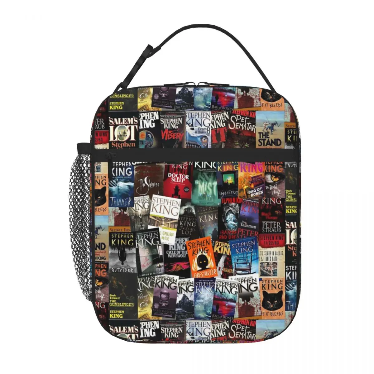 Stephen King Book Covers Horror Bookworm Lunch Tote Picnic Bag Lunch Box Kids Children'S Lunch Bag