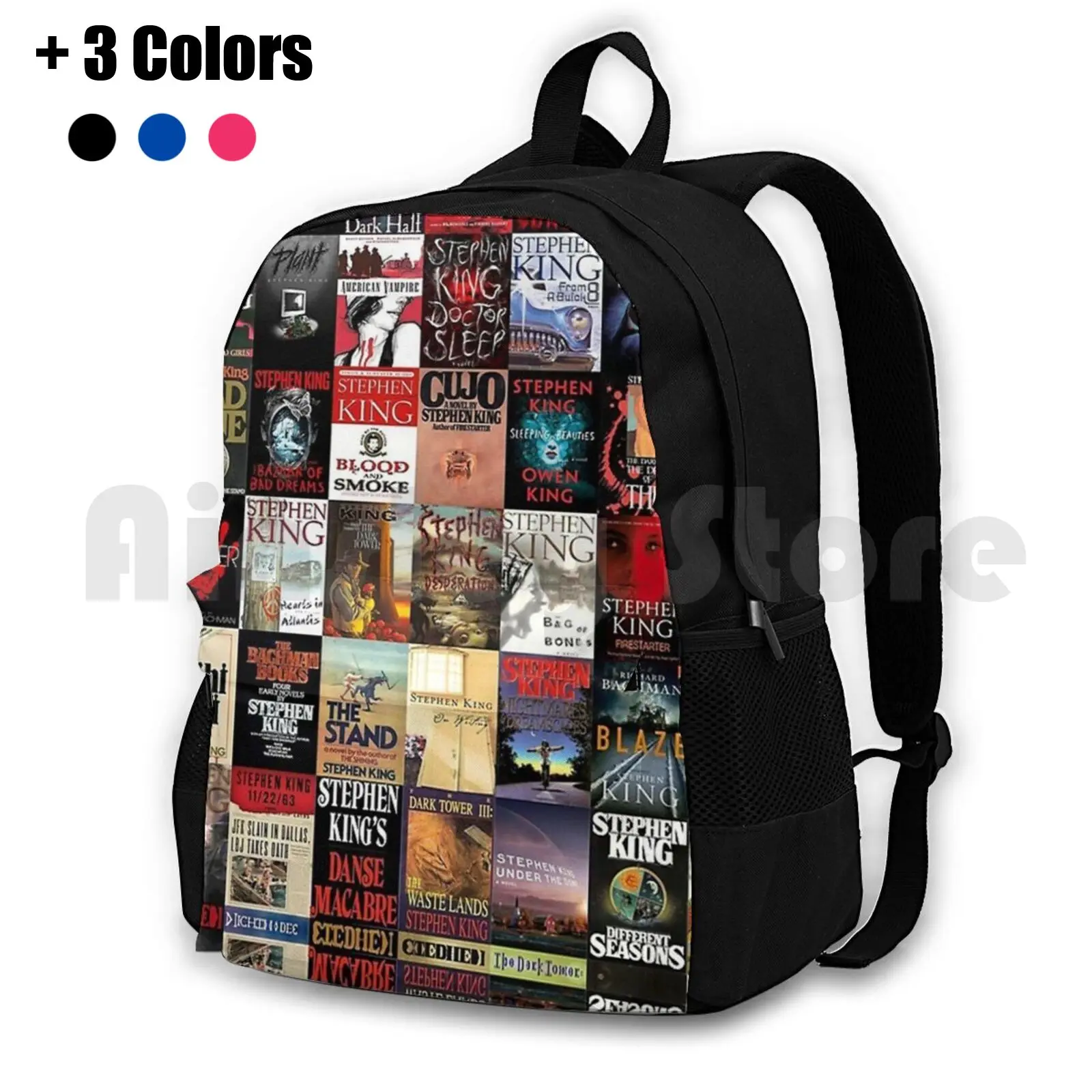 Stephen King Romanzi Zaino Da Trekking All'Aperto Impermeabile Campeggio Viaggi Stephen King Romanzi Fashion New York Pattern London Paris