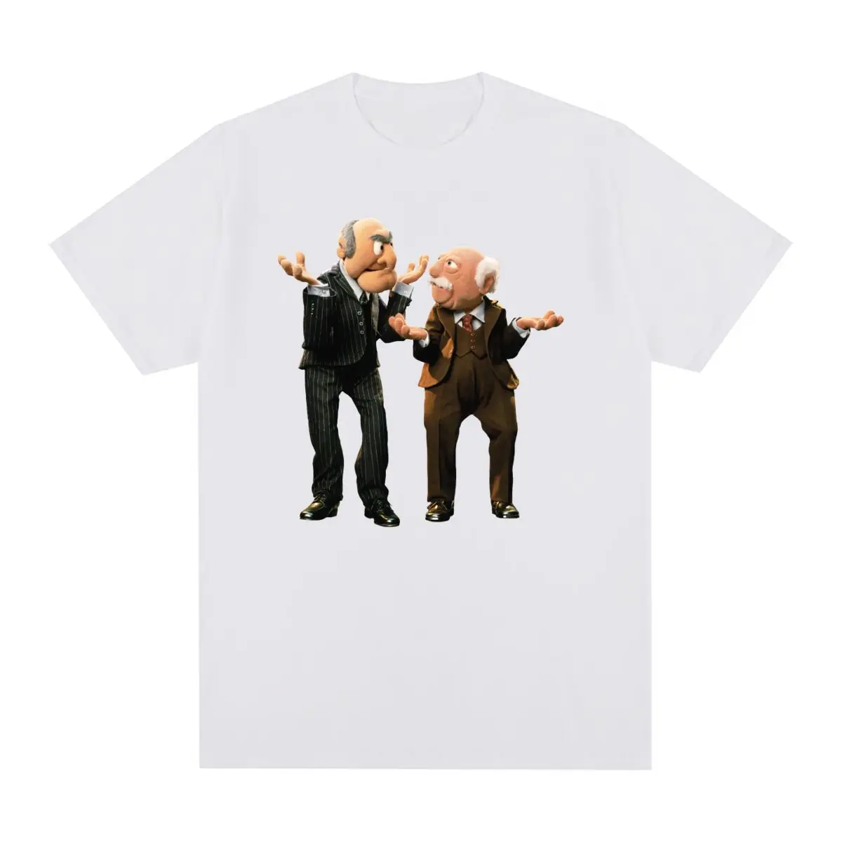 Maglietta Vintage Statler E Waldorf Muppet Show Fan Gift Maglietta Da Uomo In Cotone Nuova Maglietta Da Donna Top