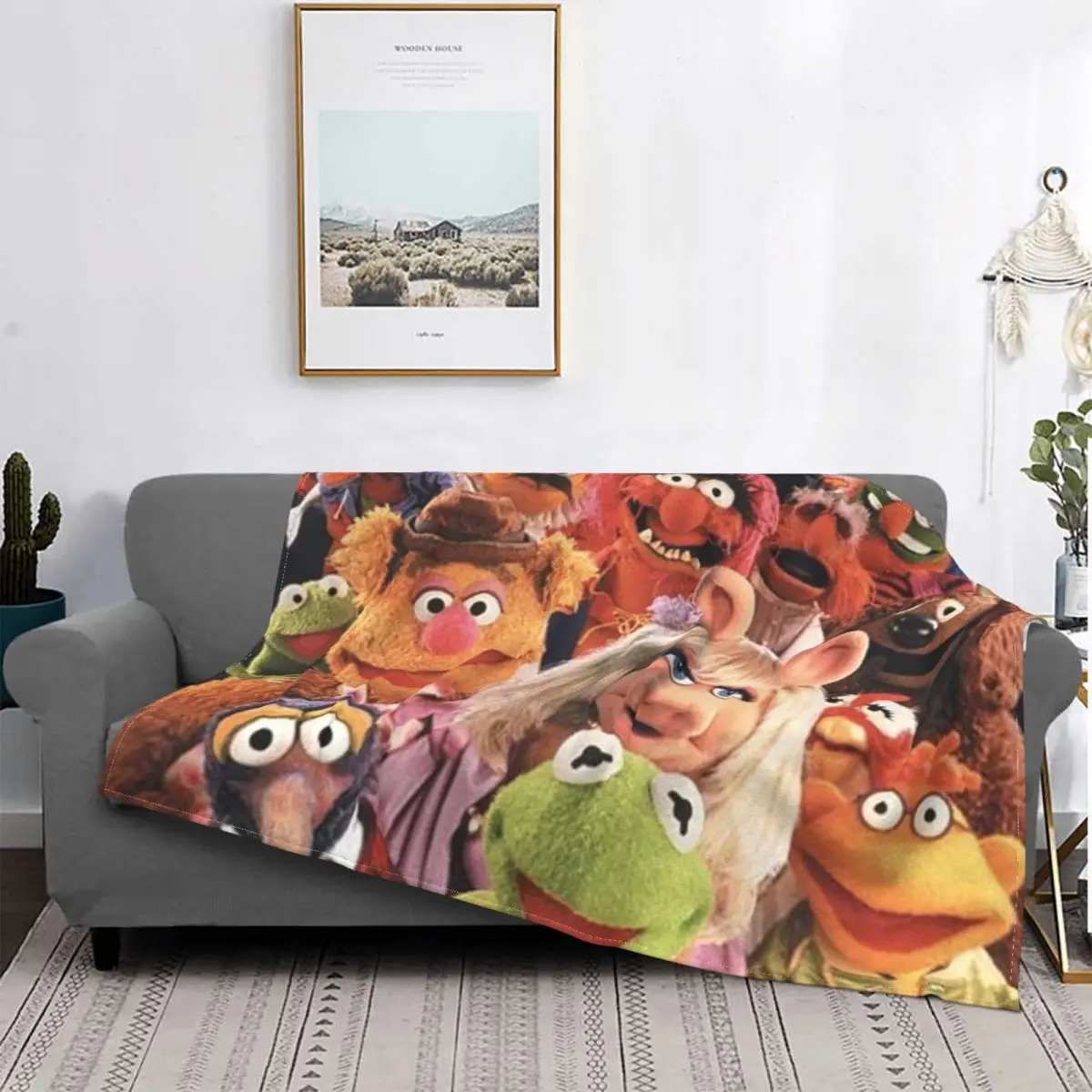 The Muppet Show Coperta Per Decorazioni Per La Casa Calda E Spessa Coperta Antivento Anti-Pilling Non Sbiadita