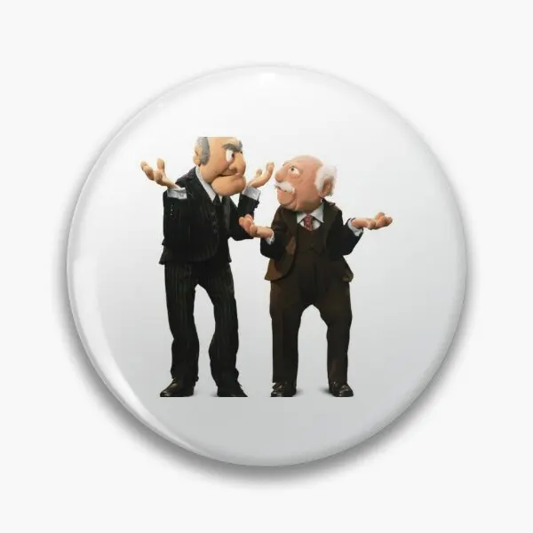 Muppets Show Statler Et Waldorf Meme Soft Button Pin Spilla Distintivo Gioielli Donna Spilla Regalo Cappello Creativo Collare In Metallo
