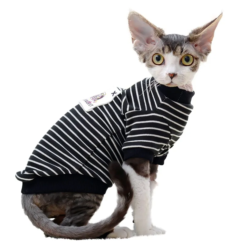 Sphinx Cat Costume Spring Baby Milk Cat Cute Muppet Anti-Hair Fall Cat Clothes Hairless Cat Clothes