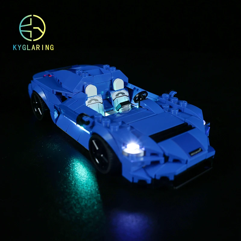 Kyglaring Set Di Illuminazione A Led Giocattoli Fai-Da-Te Per Speed Champions 76902 Mclaren Elva Blocks Building