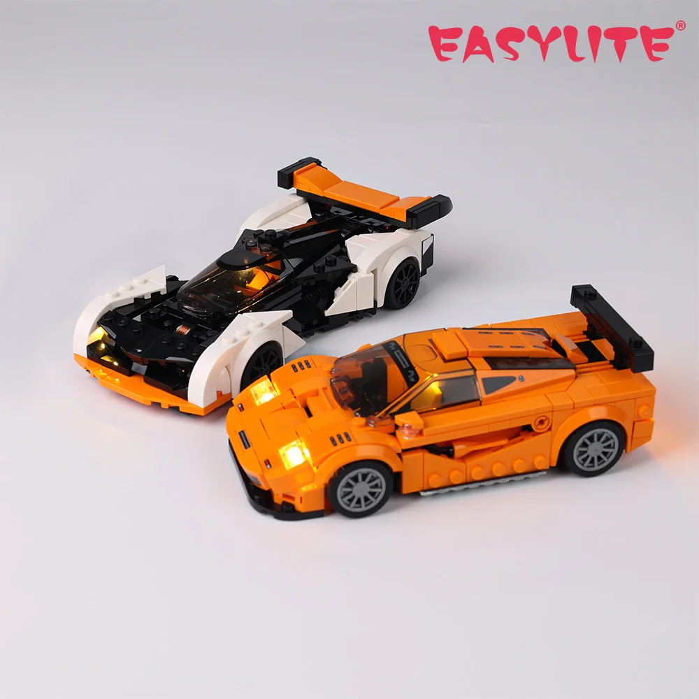 Easylite Led Light Set Per Speed Champions 76918 Mclaren Solus Gt & Mclaren F1 Lm Building Blocks Giocattoli Fai Da Te No Model