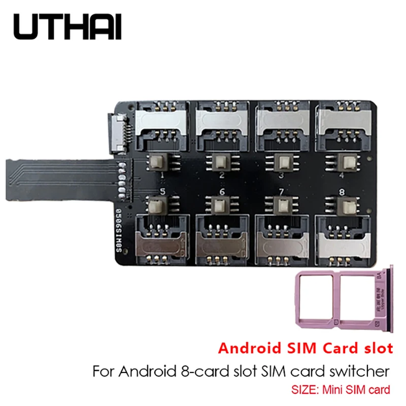T13 12 Slot Per Schede Adattatore Per Scheda Sim Lettore Di Schede Multi Sim Per Smartphone Android Mini Sim Nano Sim Card Interruttore Senza Riavvio