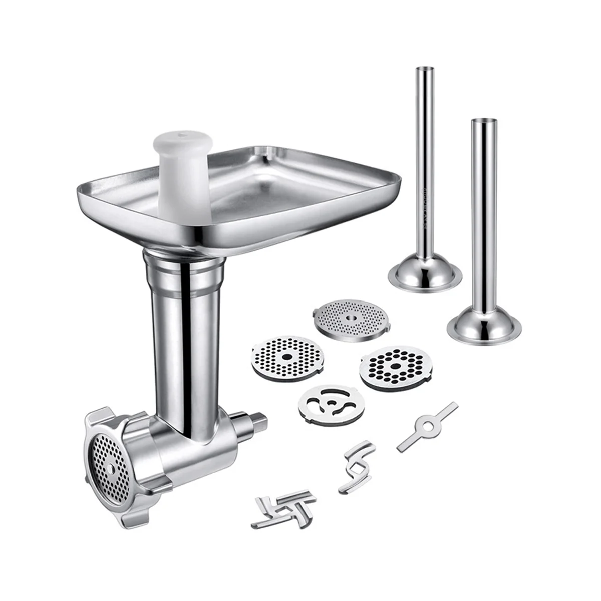 Per Kitchenaid Stand Mixer Tritacarne Salsiccia Stuffer Tubi Tritacarne Lama Metallo Food Grinder Attachment