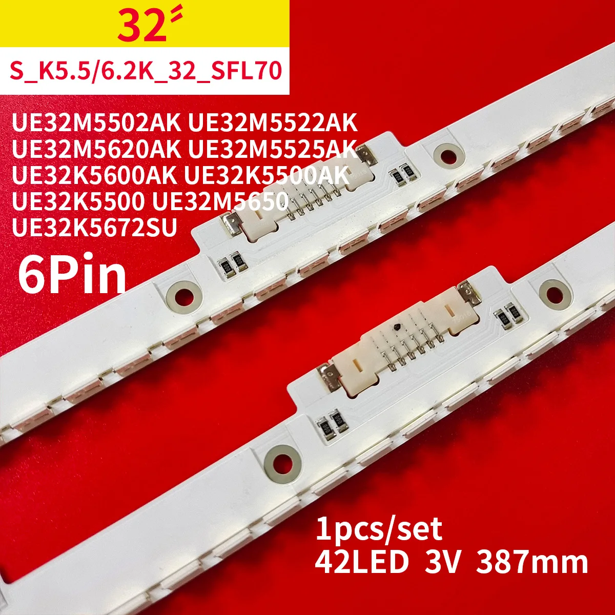 Striscia Led 42Leds 387Mm Per Samsung Ue32K5600 Ue32K5500Ak Bn96-43359A 39515A 39513A S_K5.5/6.2K _ Muslimate Lm41-00501A