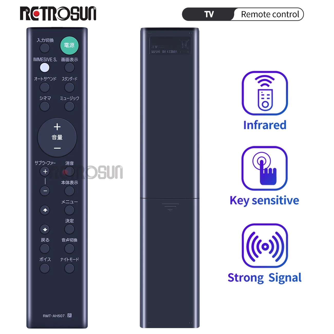 Nuovo Rmt-Ah507J Per Sony Soundbar Ht-G700 Lettori Audio / Video Telecomando