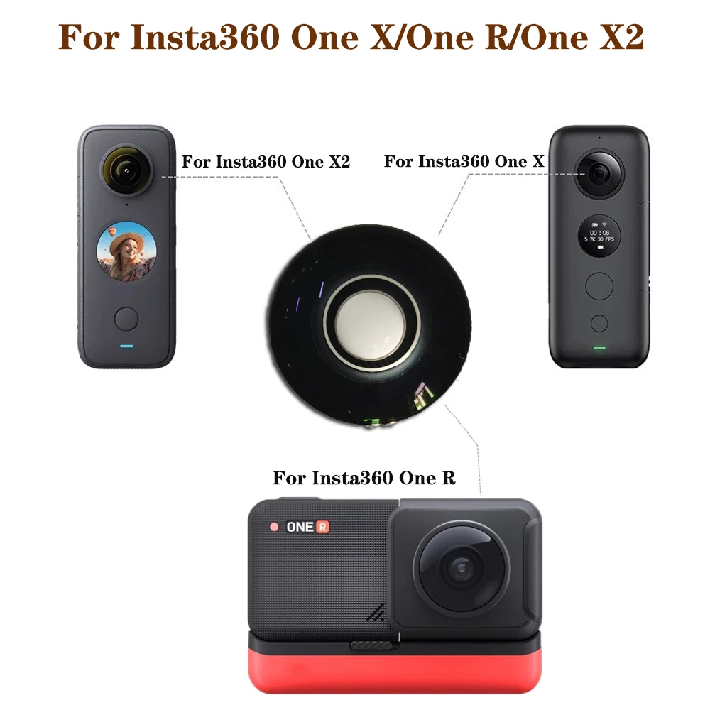 Lente Di Ricambio Originale In Vetro Anteriore Per Insta360 One X/One R/One Rs/One Rs Twin Edition/One X2 Accessori Per La Riparazione Della Fotocamer
