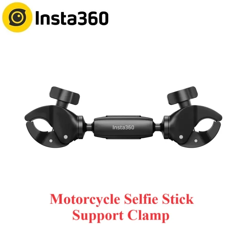 Insta360 Motorcycle Selfie Stick Support Clamp Original Accessories For Insta 360 Ace Pro\Ace\Go 3\X3\X2\X\One Rs\R