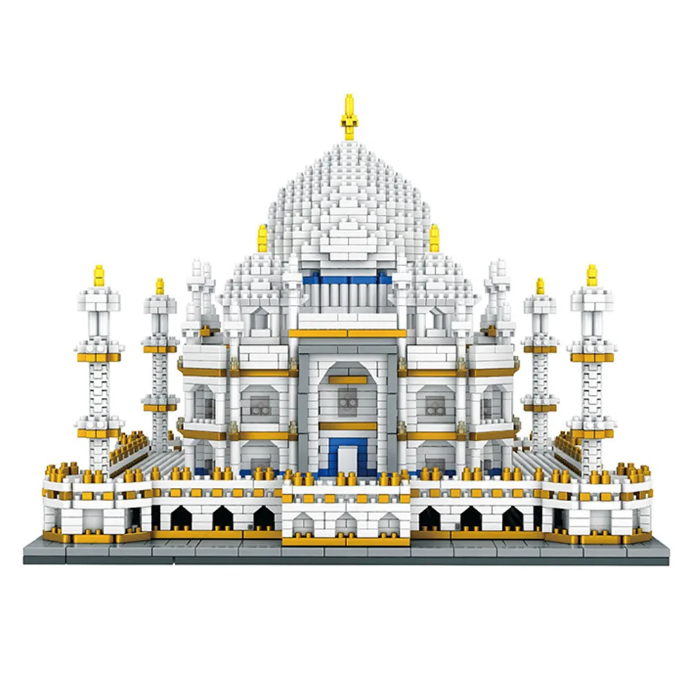 Taj Mahal Architecture 4 Set Mini Blocks Diamond India City Bangladesh Mausoleo Wange Model Building Bricks Mmy Oh Mying Toys
