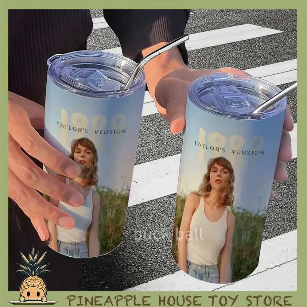 Nuovo 2023 Taylors Swift Water Cup Taylors Swift Album Tazza Da Caffè Concerto Vocale Circostante Tazza Termica Paglia Tazza In Acciaio Inossidabile