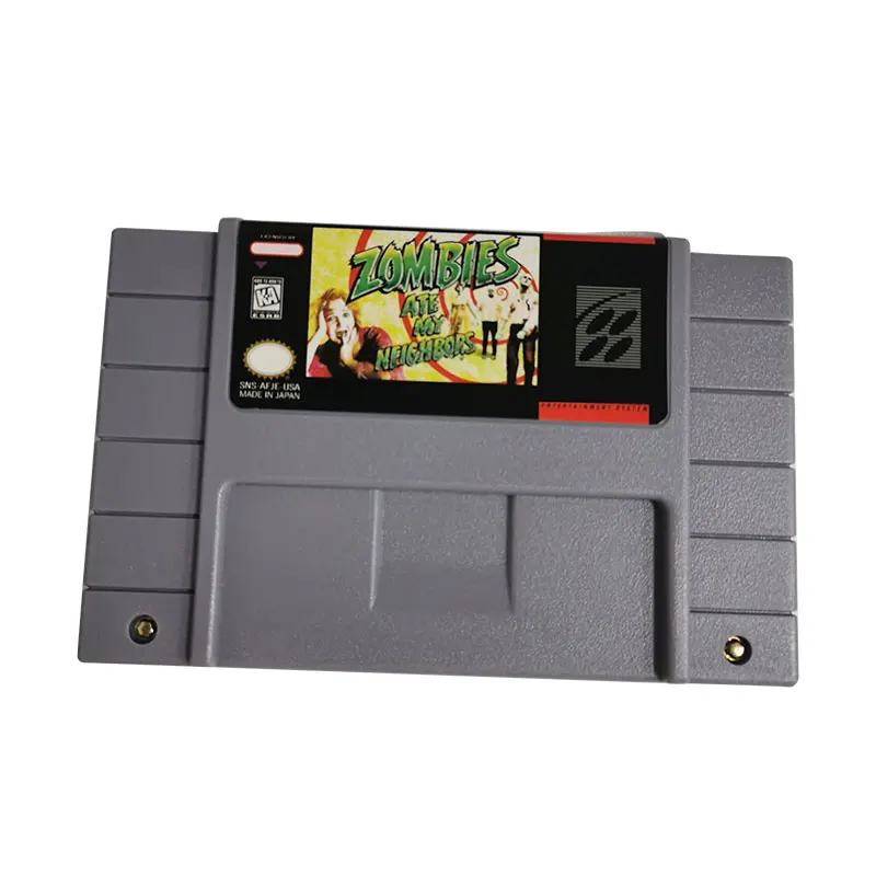 Zombies Ate My Vicini-Super Nes Games Snes Cartuccia, Per Super Famicom Sfc Snes Classic Console |