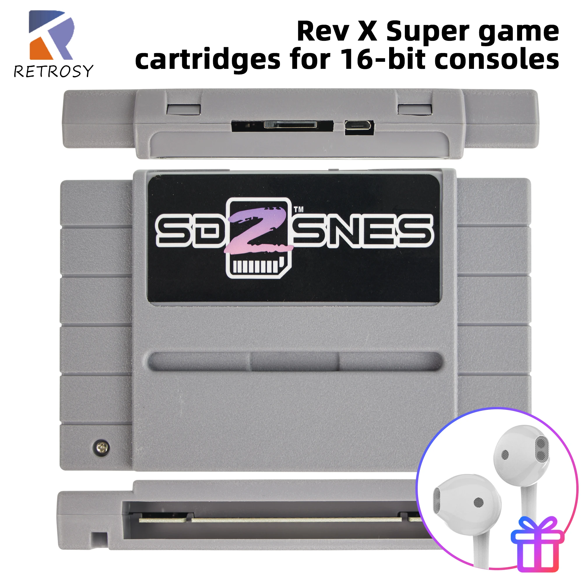 La Versione Cinese Super Sd2 Pro Rev.X Super Snes Pro Sfc Pro Supporta Giochi Di Chip Speciali Per Super Family Console Everdrive Series
