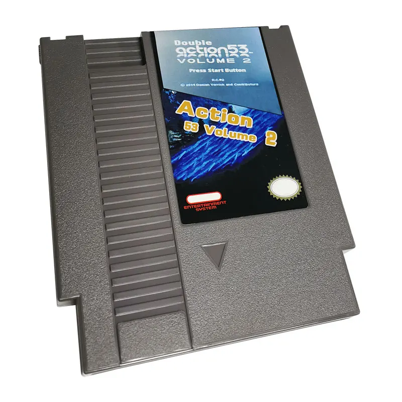 Classic Game Action 53 Volume 2 Per Nes Super Games Multi Cart 72 Pin Cartuccia Di Gioco A 8 Bit, Per Console Di Gioco Nes Retro