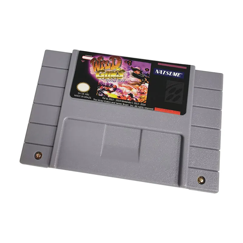 Wild Guns - Super Nes Games Snes Cartridge,Retro 16 Bit Card Per Super Famicom Sfc Snes Classic Console |