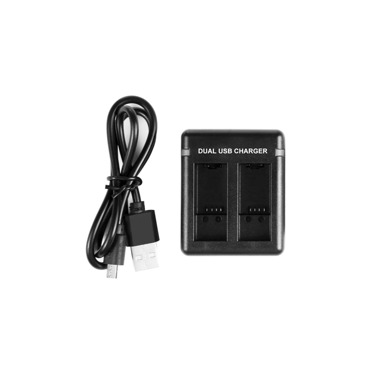 Per Gopro Hero11 Nero/Hero9 Nero/Hero10 Usb Dual Port Slot Doppio Caricabatteria Nero Action Camera Accessorio
