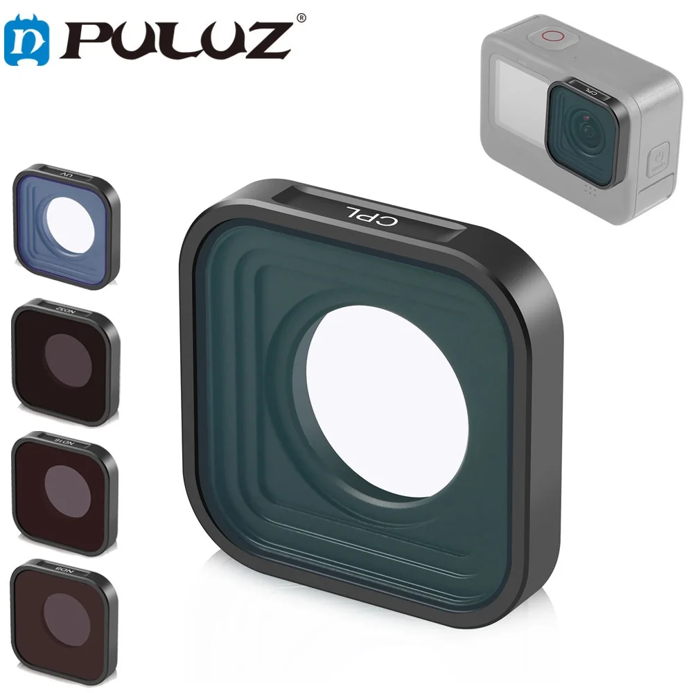 Puluz Action Camera Cpl Nd32 Nd16 Nd8 Filtro Obiettivo Uv Per Gopro Hero11 Nero/Hero11 Nero Mini / Hero10 Nero/Hero9 Nero