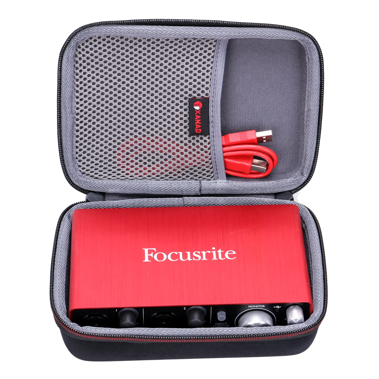 Xanad Impermeabile Caso Duro Di Eva Per Focusrite Scarlett Solo (2Nd Gen) Interfaccia Audio Usb Con Pro Tools | In Primo Luogo