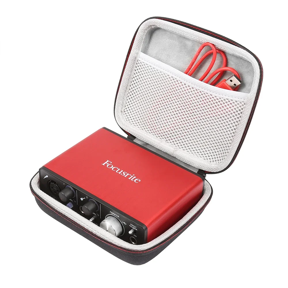 La Più Recente Custodia Protettiva Da Viaggio Rigida In Eva Per Focusrite Scarlett Solo (2A Generazione) 2 Ingressi 2 Uscite Scheda Audio Interfaccia 