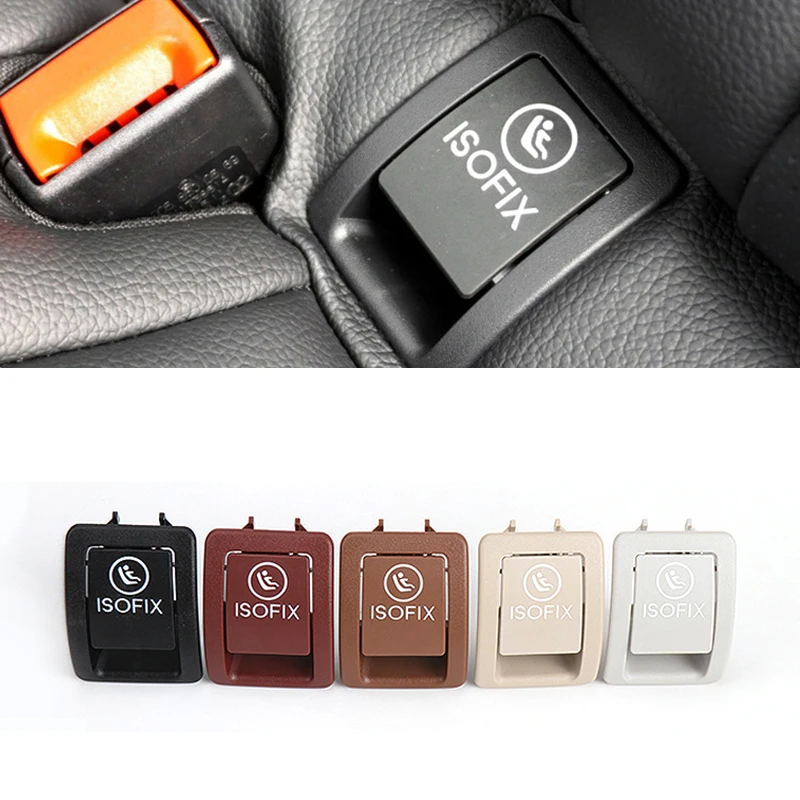 Car Child Restraint Anchor Plate Bezel Per Mercedes Benz Classe C W205 2015-2021 Kid Seat Isofix Slot Trim Cover Accessori Auto