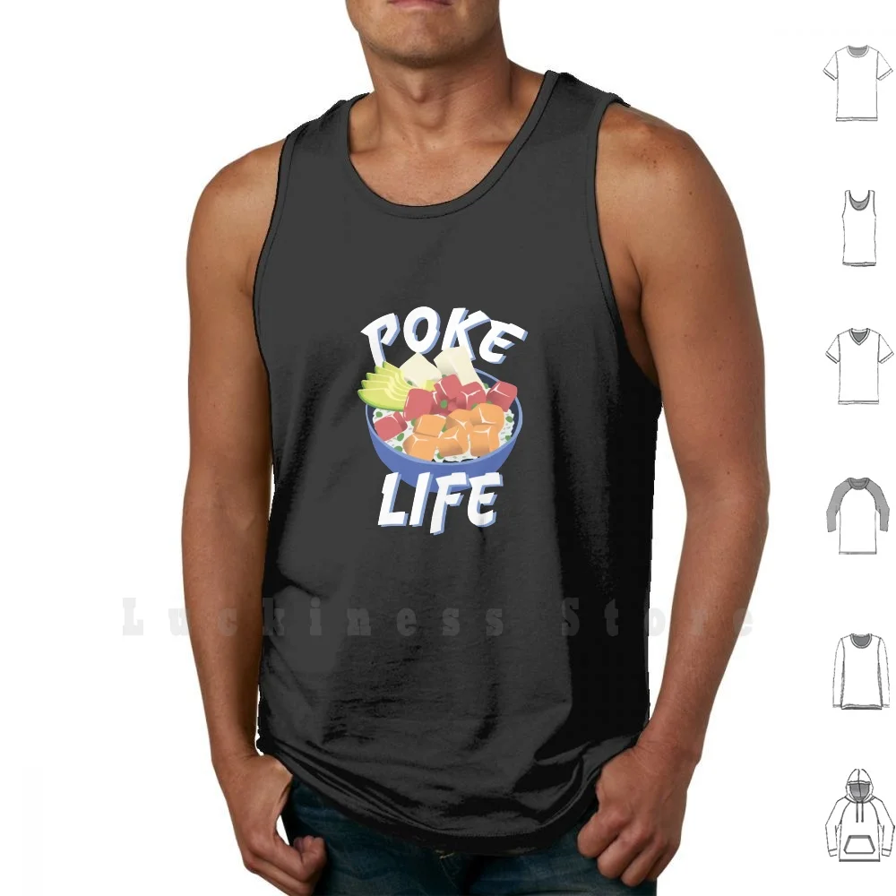 Colpire La Vita. Fantastico Divertente Poke Bowl Camicia Canotte Canottiera 100% Cotone Poke Bowl Poke Ciotole Divertente Poke Bowl Divertente Poke Ci