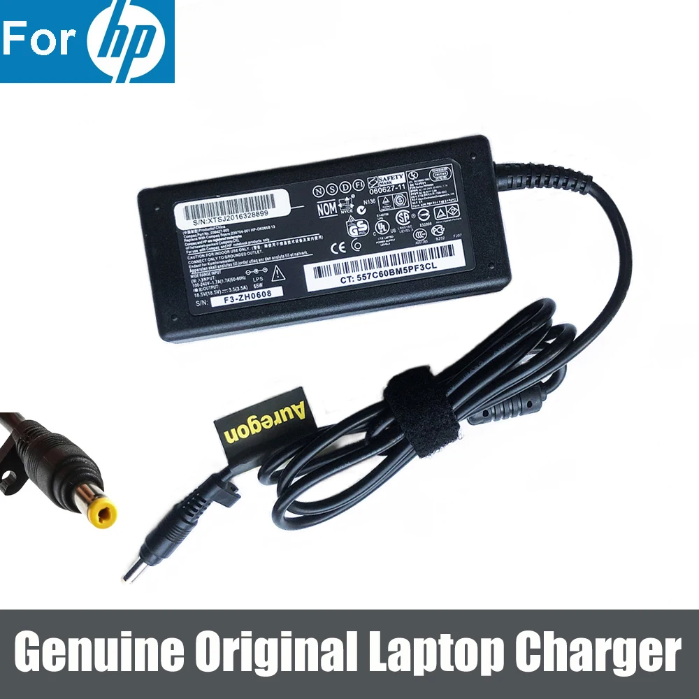 Caricabatterie Portatile Originale Con Adattatore Di Alimentazione Ca Da 65W Per Hp Pavilion Dv2000 Dv4000 Dv5000 Dv6000 Dv6500 Dv6700 Dv8000 Dv9000 D