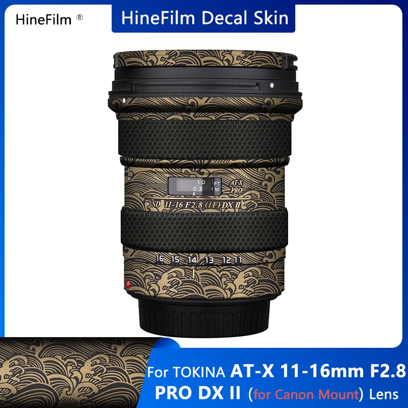 Per Tokina At-X 11-16 F2.8 Ii Per Canon Mount Lens Sticker Atx 11 16 Lens Decal Skin Premium Skin Wrap Cover Film Sticker
