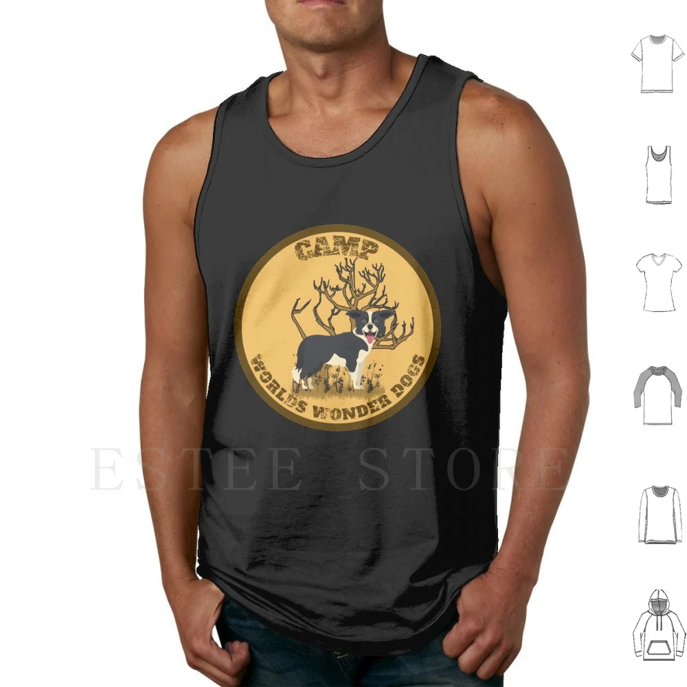 Border Collie Camp Worlds Wonder Dogs Canotte Vest Havefun43 Border Collie Funny Border Collie Cool Border Cute