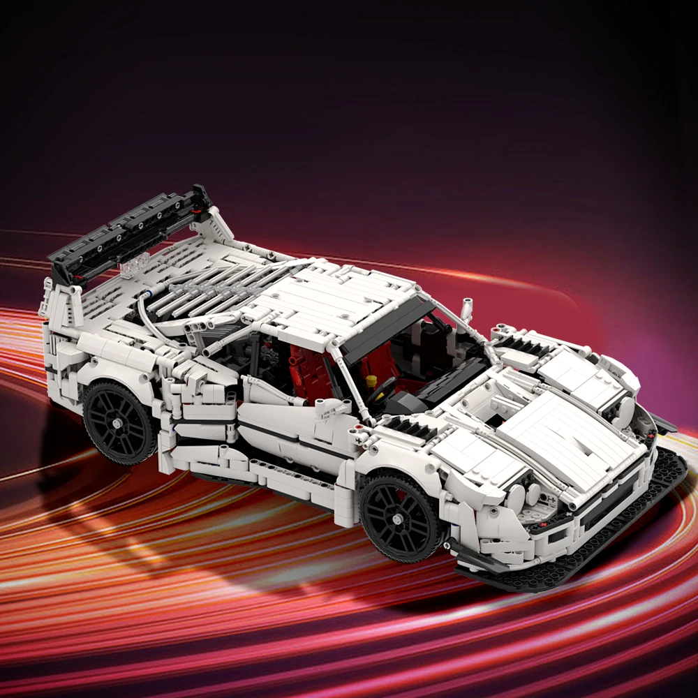 Moc Ferraried F40 Liberty Walk Building Blocks Set Classic Sports Car Supercar Bricks Model Giocattoli Educativi Per Regalo