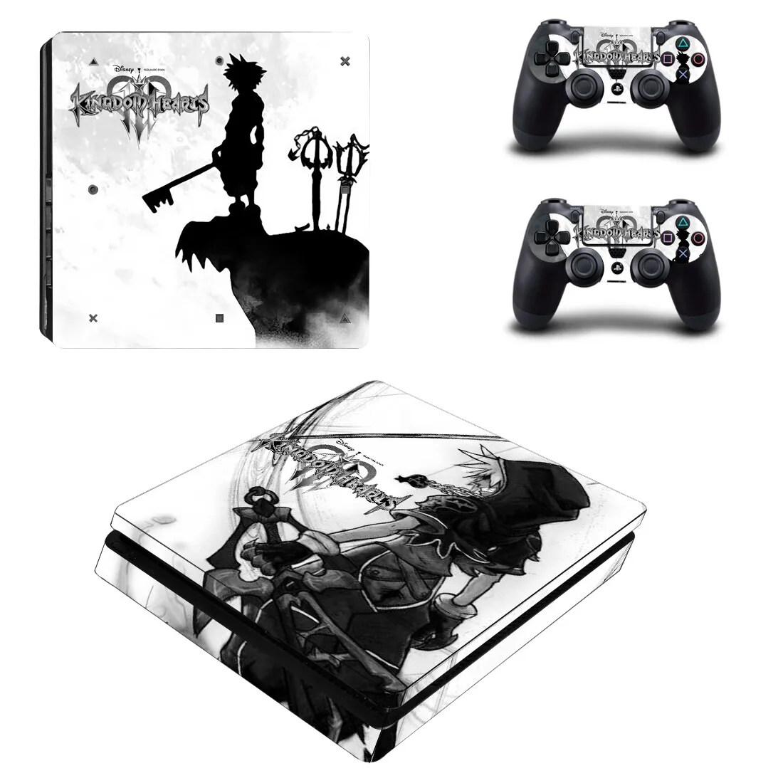 Kingdom Hearts Ps4 Slim Skin Sticker Per Sony Playstation 4 Console E Controller Ps4 Slim Skin Sticker Decalcomania In Vinile