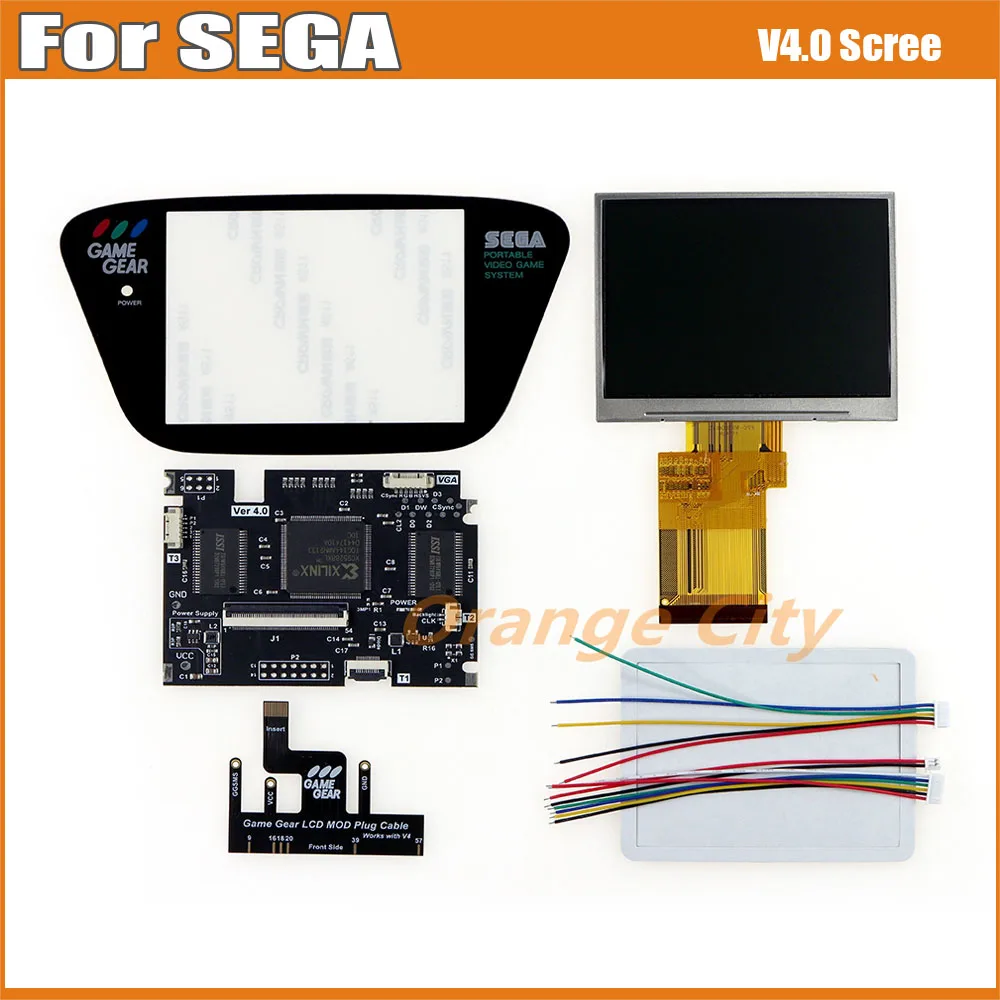 Per Sega Game Gear Screen Display Lcd V4.0 Per Sega Game Gear Gg Supporto Luminosità Regolabile Uscita Vga Mod Kit Lcd Highlit