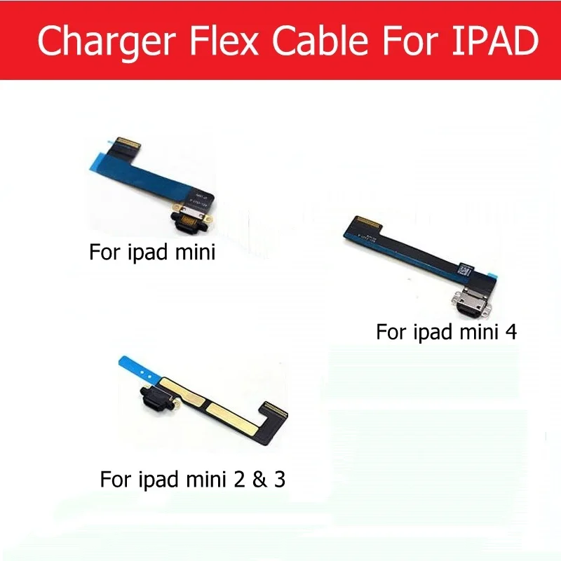 Cavo Flessibile Per Porta Di Ricarica Geniune Per Ipad Mini Usb Connettore Per Caricabatterie Cavo Flessibile Per Ipad Mini 2 3 4 Parti Del Cavo Fless
