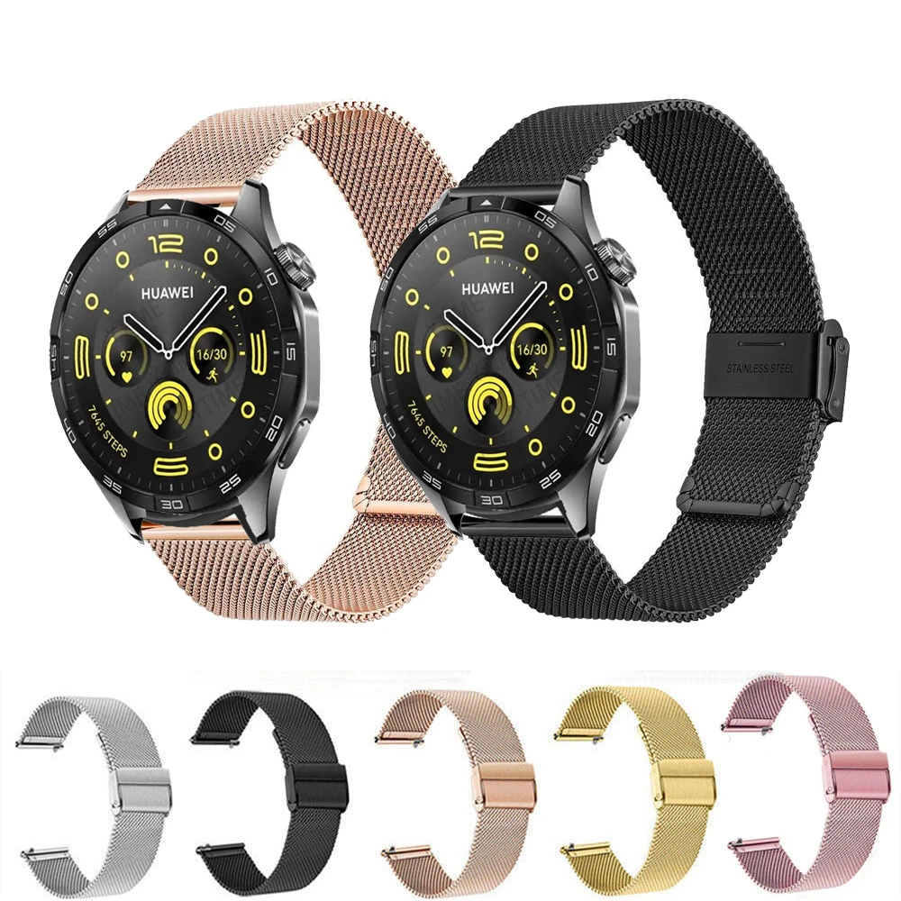 Cinturino Da Polso Da 22Mm Per Huawei Watch Gt 3/Gt 4 46Mm Bracciale Milanese Per Huawei Gt 2 Pro/Gt 2E/Gt Runner/Watch 3 4 Cintura Da Uomo