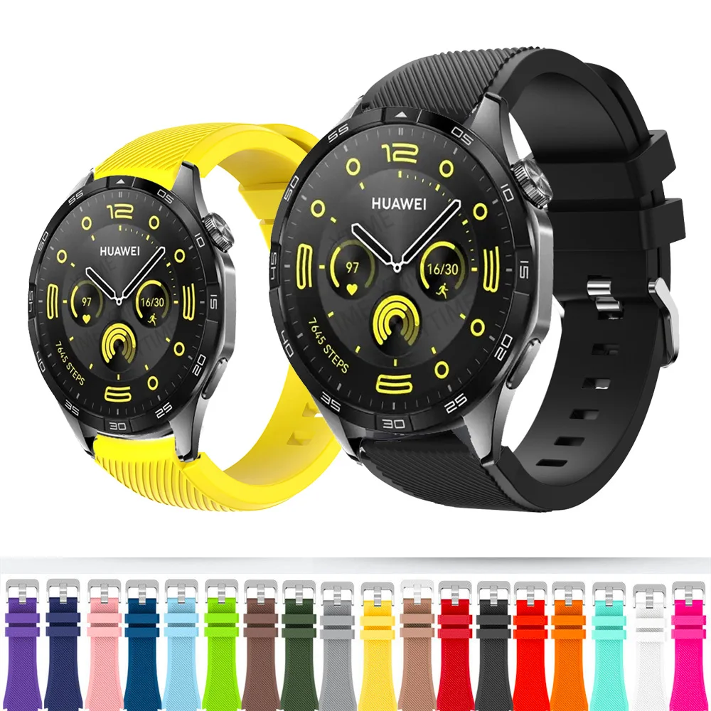 Cinturino In Silicone Da 22Mm Per Huawei Gt 2/Gt 3/Gt 4 46Mm Braccialetto Di Ricambio Correa Per Huawei Gt 2 Pro/Gt Runner/2E/Watch 3 4 Band