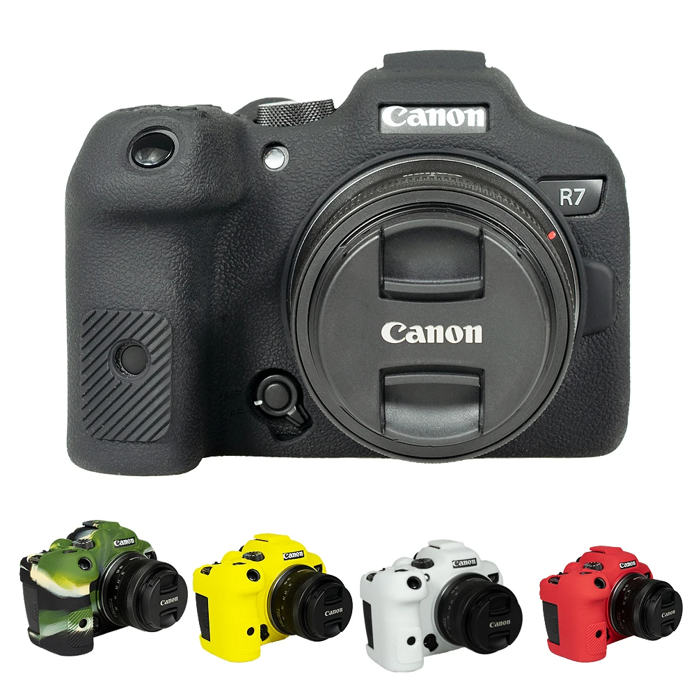 Soft Silicone Mirrorless Camera Case Bag Cover For Canon Eos R7 Camera