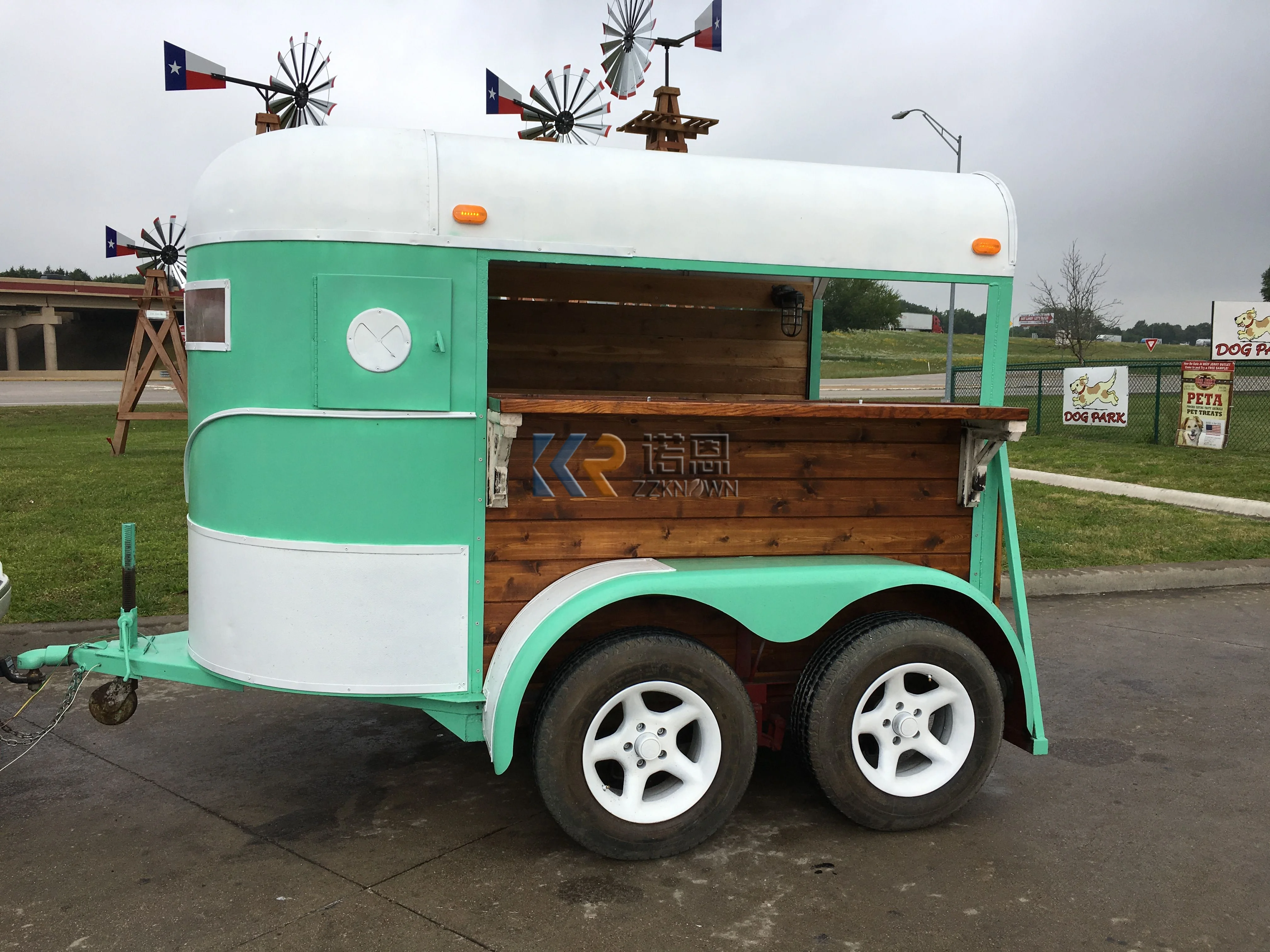 Modern Ice Cream Vending Van Horsebox Vintage Trolley Kiosk Food Trailer Rimorchi Per Cavalli Barre Mobili Horse Box Carrelli Per Alimenti