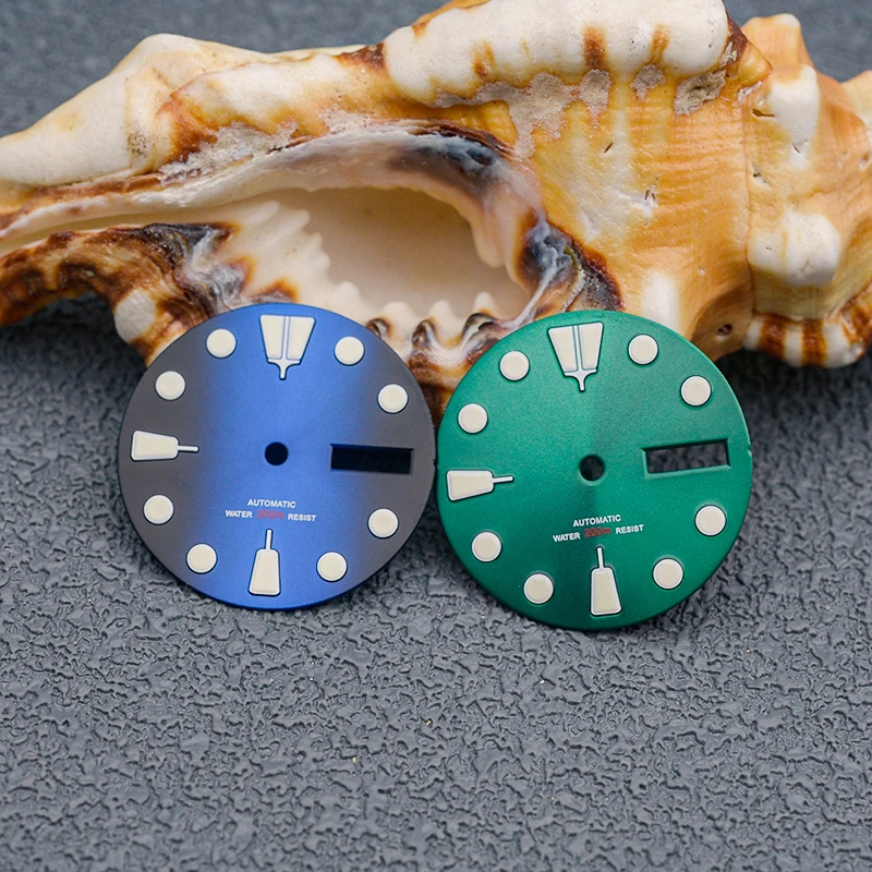 Quadrante Dell'Orologio Da 28.5Mm Nh35 Nh36 Quadrante Adatto A Seiko Skx007 Skx009 Sprd 6105 Tuna Turtle Abalone Custodie Per Orologi C3 Quadrante Lum