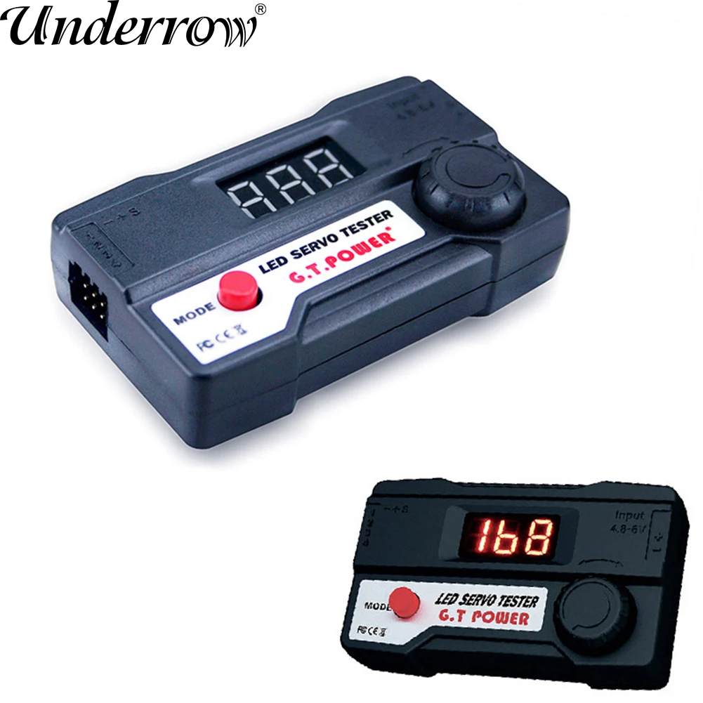 G.T.Power Digital Tube Servo Tester/ Esc Tester Di Consistenza Con Display A Led Pwm Meter Per Fpv Rc Airplane Helicopter Rc Hobby