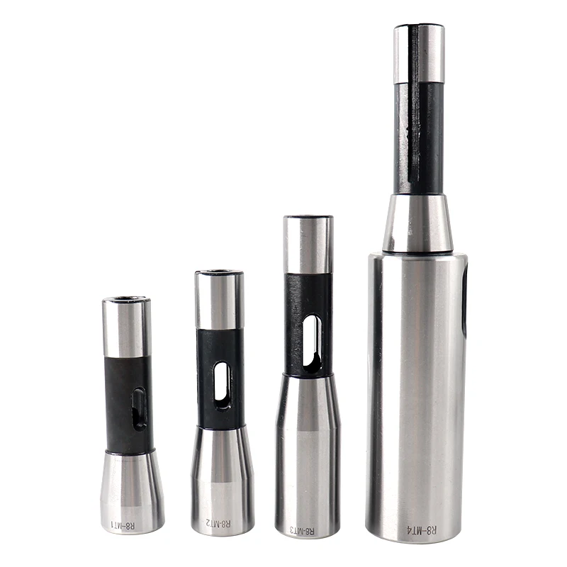 R8 Gambo A Mt1 Mt2 Mt3 Mt4 R8 Mandrino Per Trapano Arbor Morse Cono Adattatore Manicotto Manicotto Di Riduzione Filettatura 7/16-20 Vite Pitcone 1.75