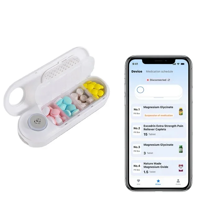 Reddot Winner Ecg Ekg Machine Heart Rhythm Monitor Device Elettrocardiogramma Monitor Smart Medicine Drug Organizer Box Dispenser