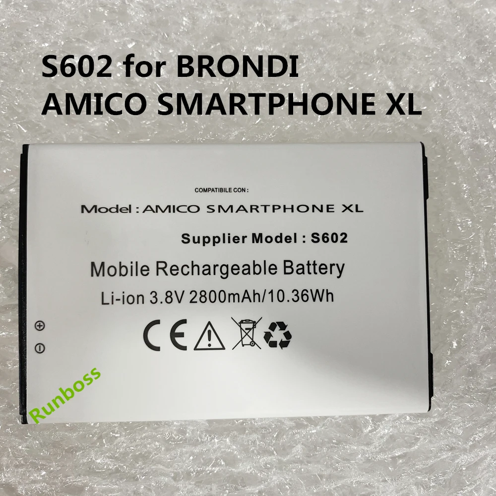 Batteria Da 2800Mah Di Alta Qualità S602 Per Smartphone Brondi Amico Xl
