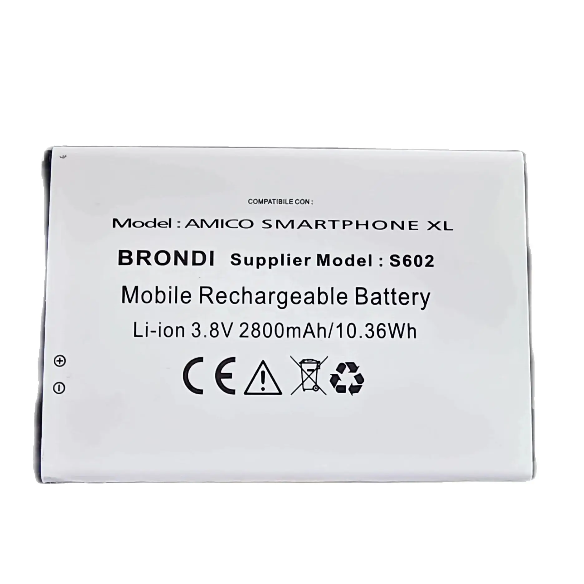 Batteria Da 2800Mah Di Alta Qualità S602 Per Batteria Brondi Amico Smartphone Xl