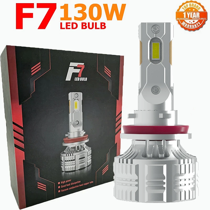 Led F7 130W H7 Lampadina A Led Led H7 Kit Faro Fendinebbia H4 H7 H8 H11 H1 9005 9012 H13 Lampada A Led Fari A Led Lampadina Canbus K5C K6C K7C