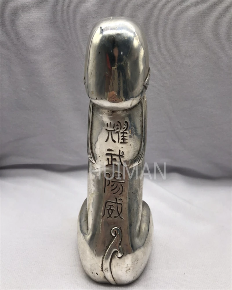 Raccogli La Cina Pregevole Fattura Cupronichel Guard Foo Dogs Lion Sculpture Metal Crafts Home Decoration