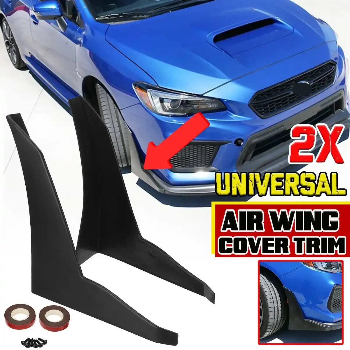 Universal Car Side Fender Air Wing Cover Trim Side Splitter Winglet Per Subaru Wrx Sti Impreza Brz Per Legacy Per Outback