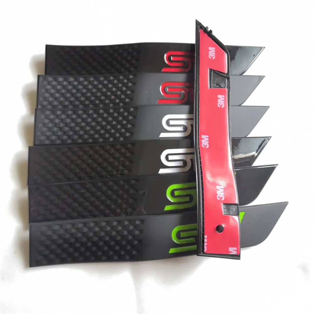 2 Pz/Set Adesivi Parafango Sti Per Subaru Badge Abs Parafango Scuff Porta Graffio Striscia Paraurti