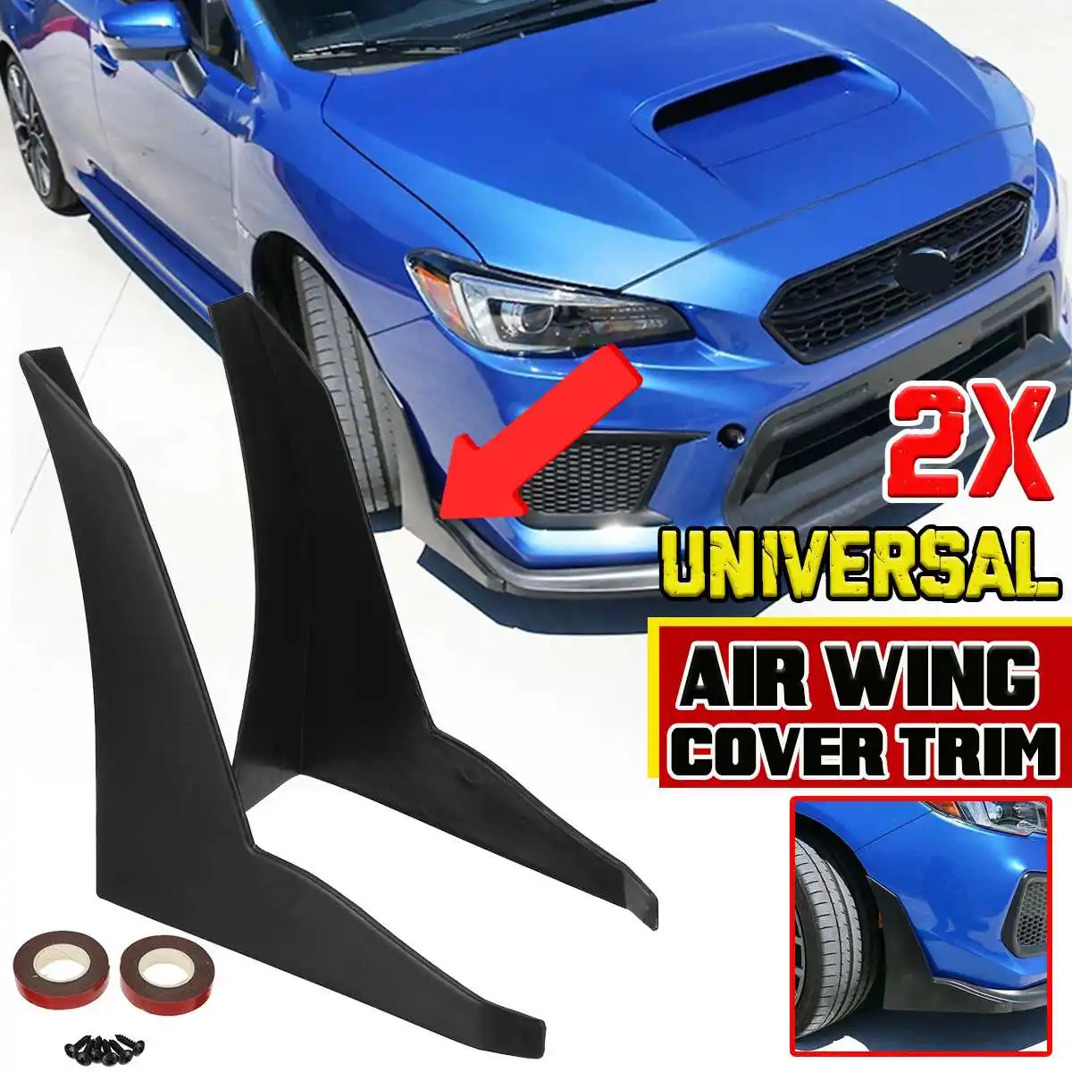 Universal Car Side Fender Air Wing Cover Trim Side Splitter Winglet Per Subaru Wrx Sti Impreza Brz Per Legacy Per Outback